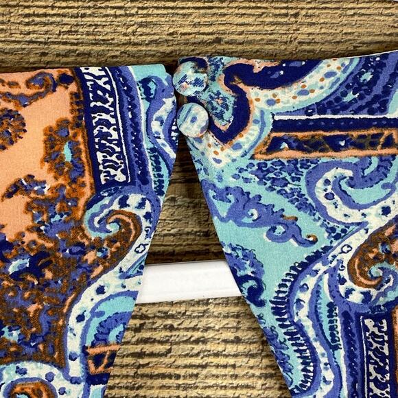 Maeve Medallion Silk Sleeveless Maxi Dress Cutout Back Side Pockets Size 2 - Picture 11 of 15